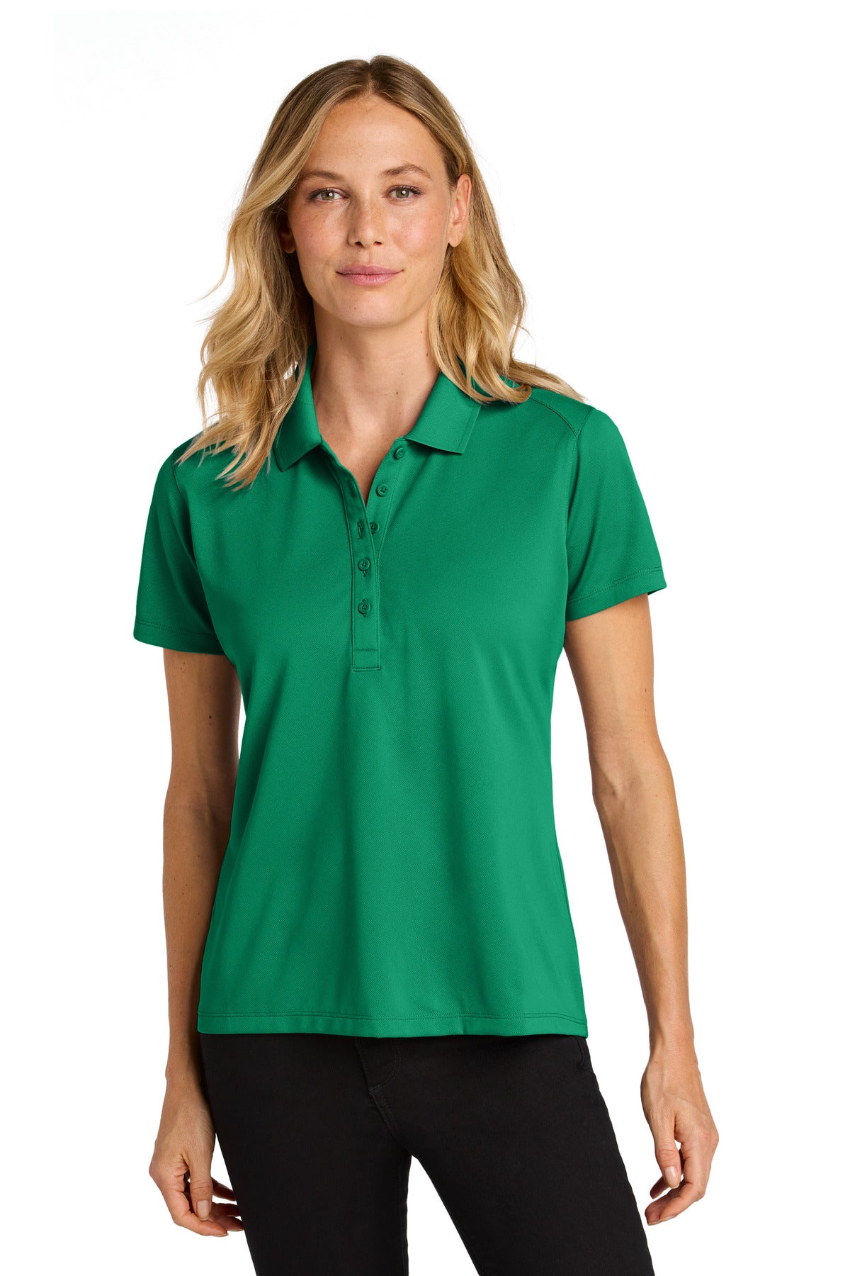 Front View of BrtKelGn Port Authority Women's Wearever Performance Pique Polo LK240