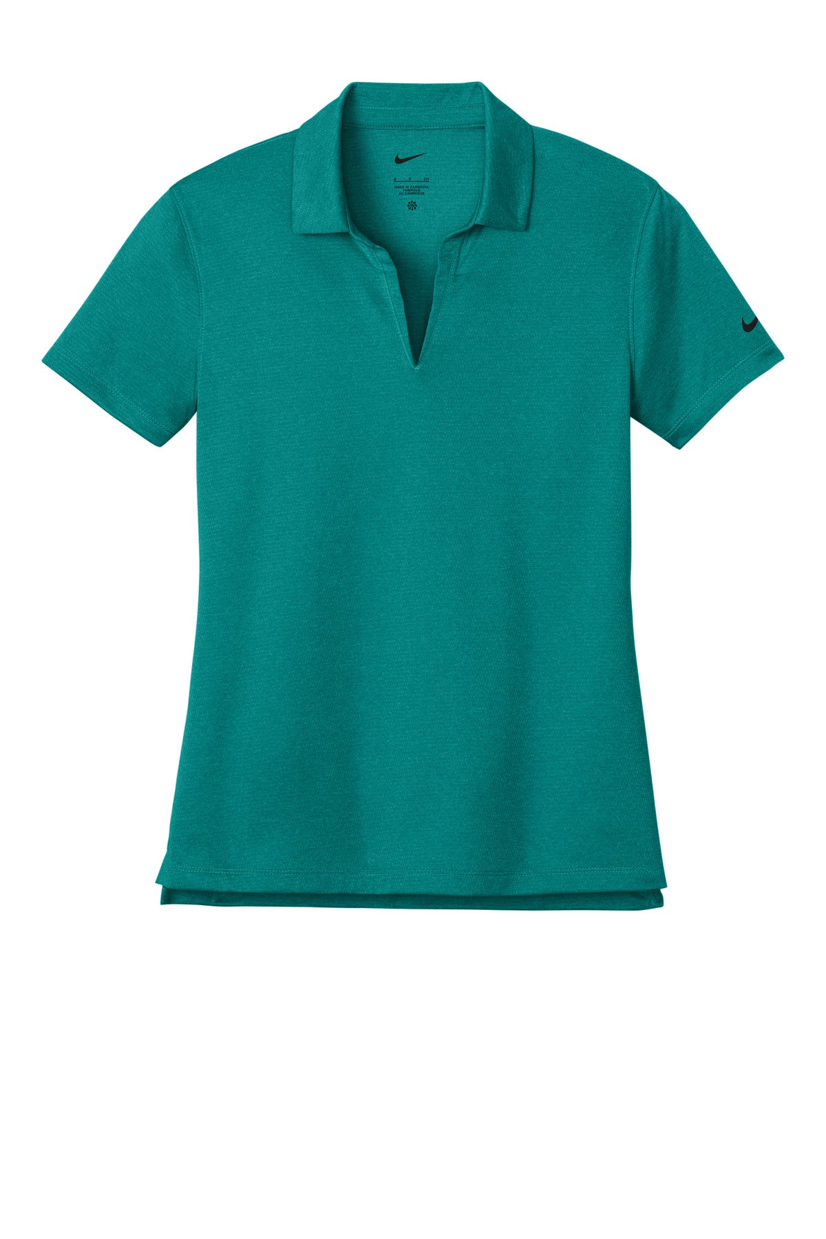 Front View of BrtSpruceH Nike Women's Dri-FIT Smooth Heather Polo NKFQ4793