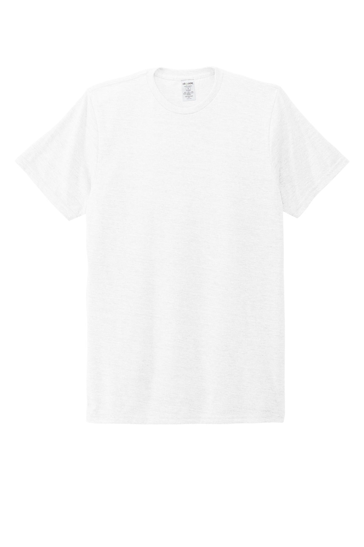 Front View of BrtWhite Allmade Unisex Tri-Blend Tee AL2004
