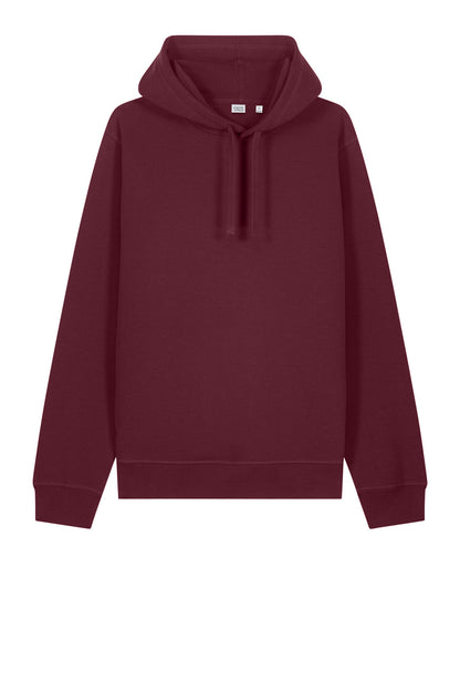 Front View of Burgundy Stanley/Stella Unisex Sounder Hooded Sweatshirt SXU012