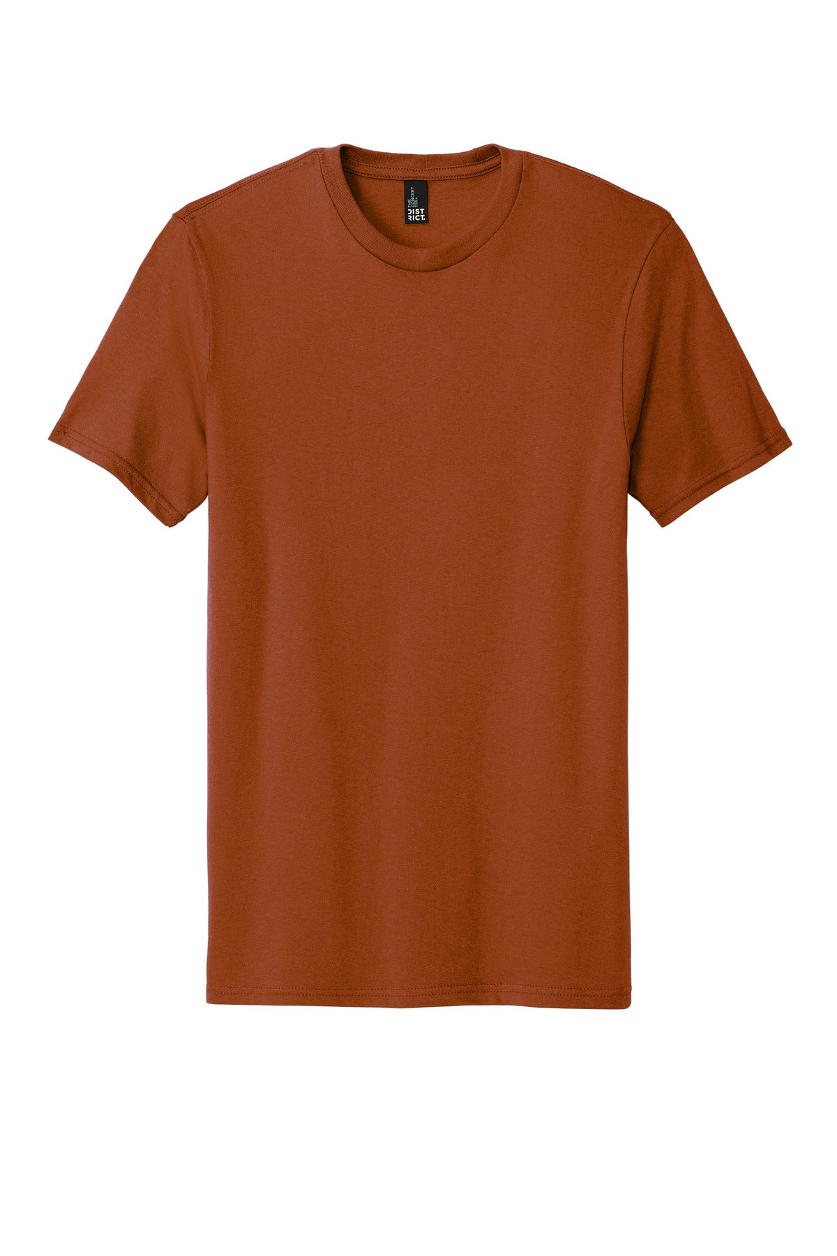 Front View of Burnt Orange District The Concert Tee DT5000