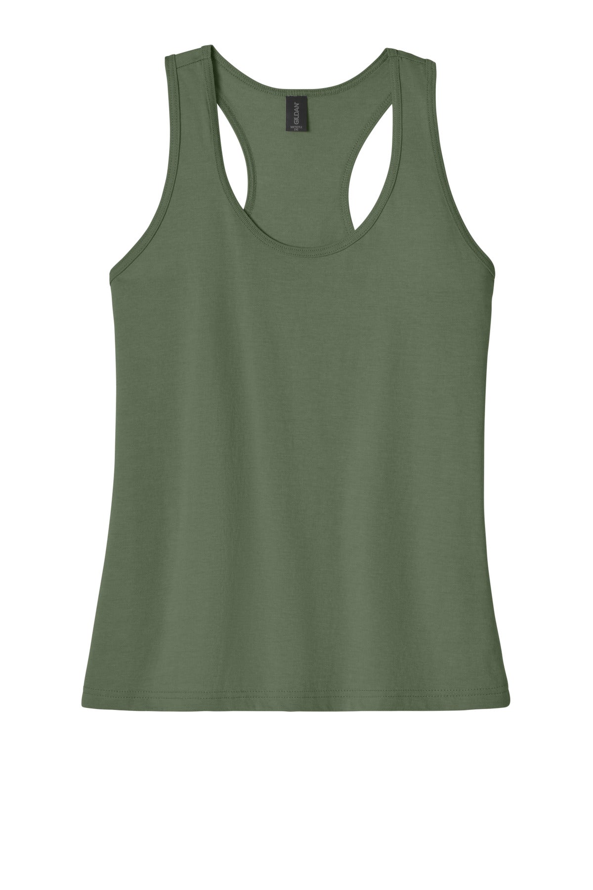 Front View of Cactus Gildan Softstyle Women's CVC Racerback Tank 64220LCVC