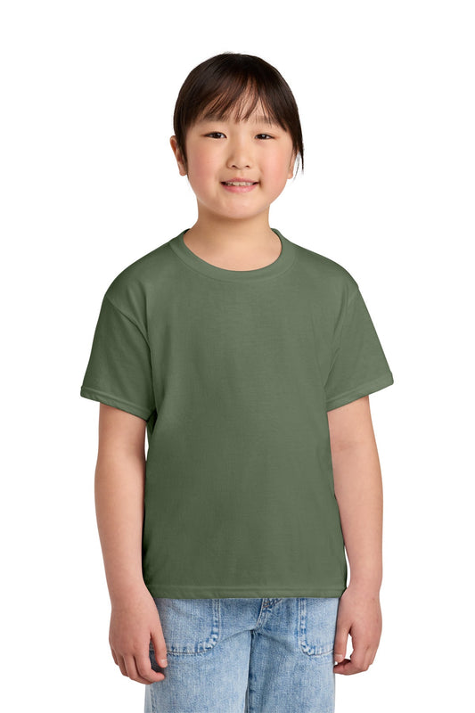 Front View of Cactus Gildan Youth Softstyle CVC Tee 64000BCVC