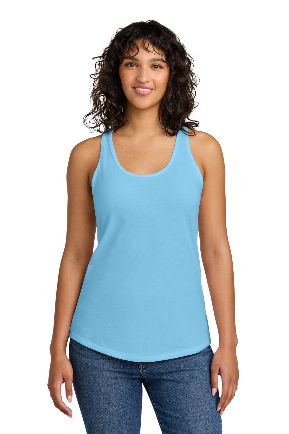 Front View of Cancun Next Level Apparel Women's Ideal Racerback Tank NL1533