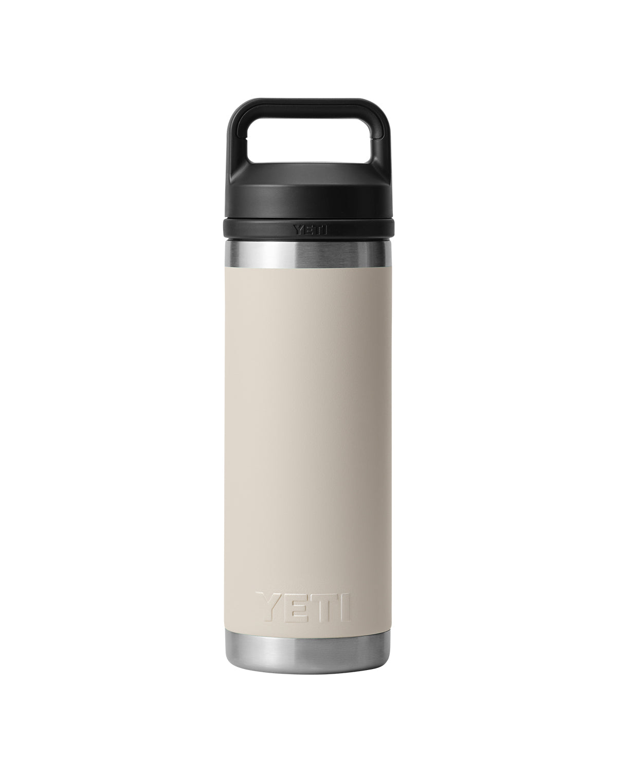 Front View of Cape Taupe Rambler® 18 oz Water Bottle with Chug Cap plain