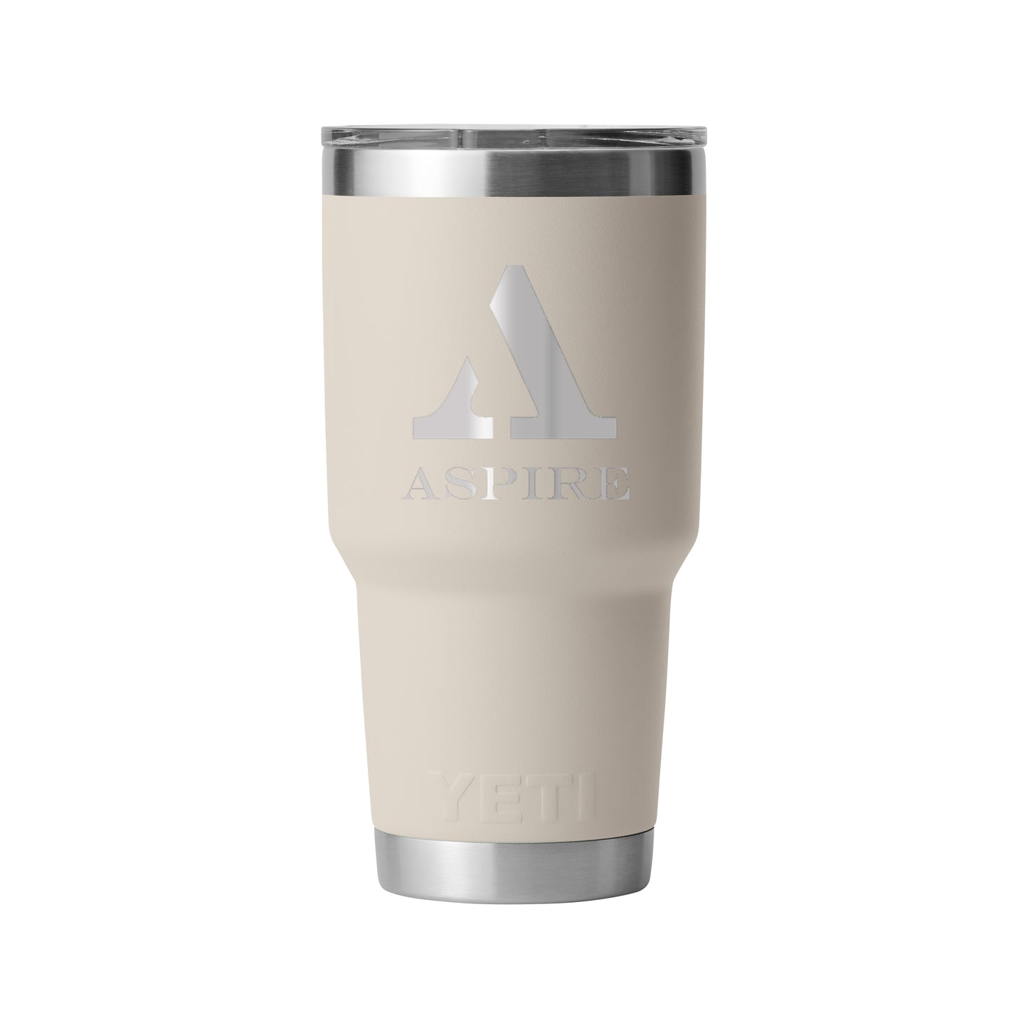 Front View of Cape Taupe Rambler® 30 oz Tumbler with MagSlider™ Lid