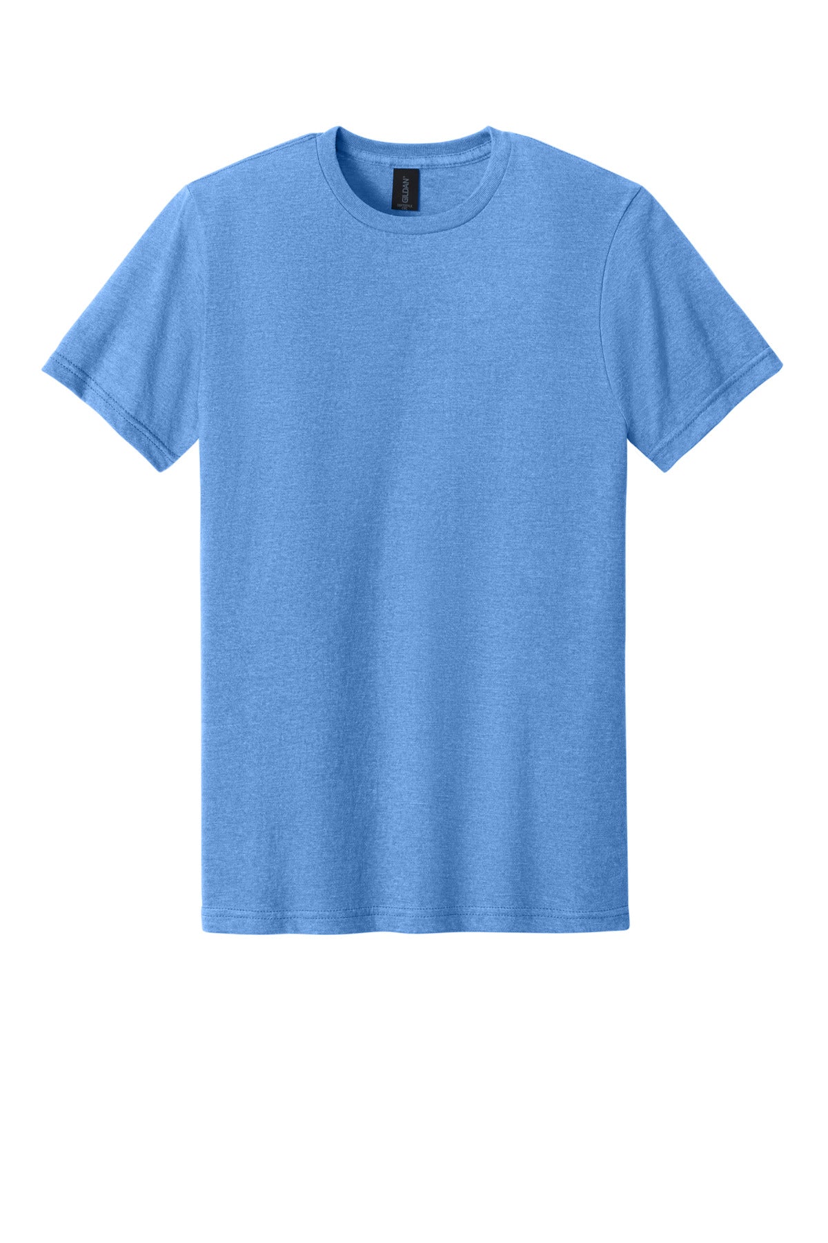Front View of CarBluMist Gildan Softstyle CVC Tee 64000CVC