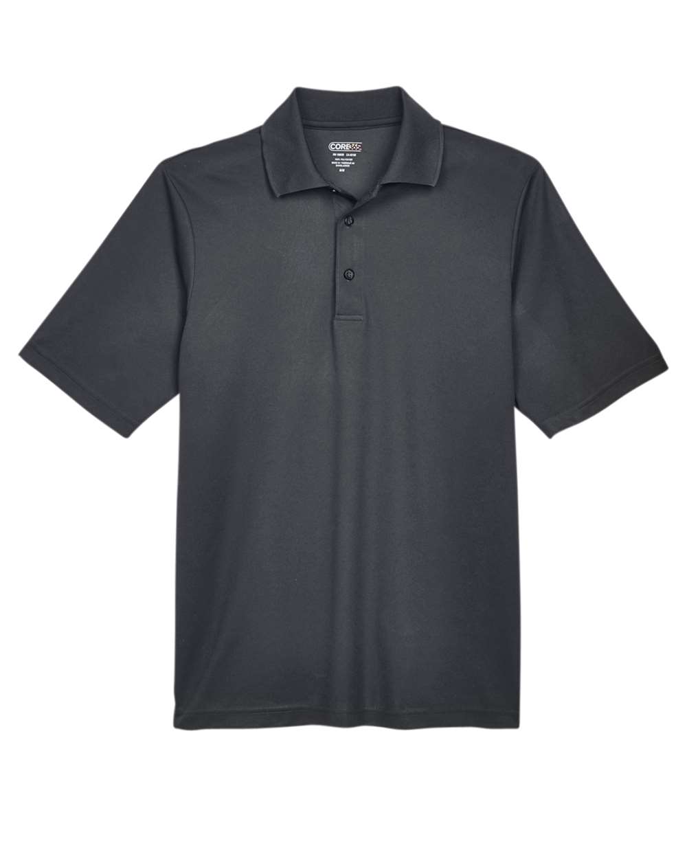 Front View of Carbon Men's Origin Performance Piqué Polo - 88181
