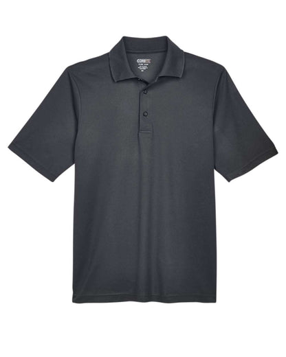 Front View of Carbon Men's Origin Performance Piqué Polo - 88181