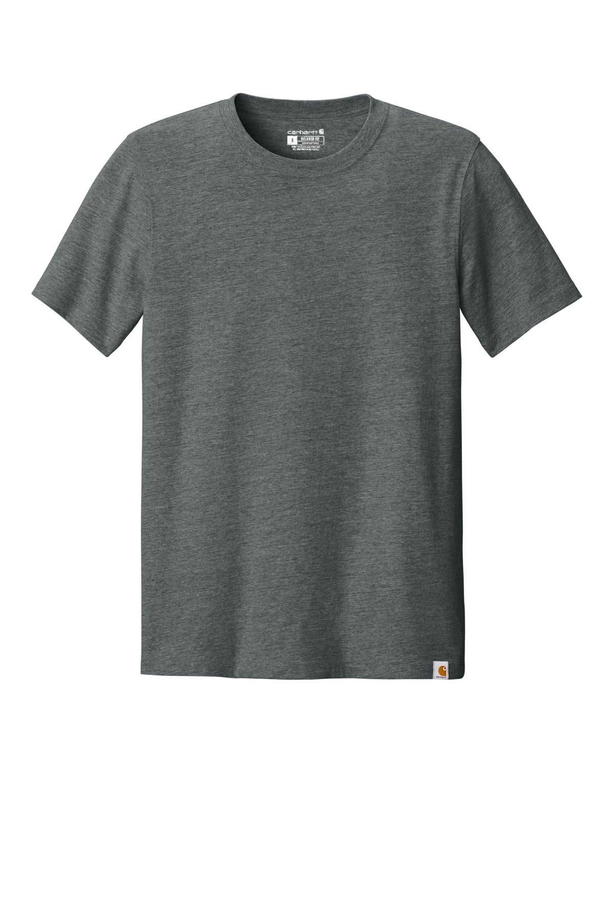 Front View of CarbonHthr Carhartt Short Sleeve T-Shirt CT106020