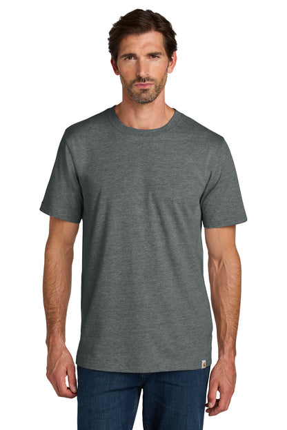 Front View of CarbonHthr Carhartt Short Sleeve T-Shirt CT106020