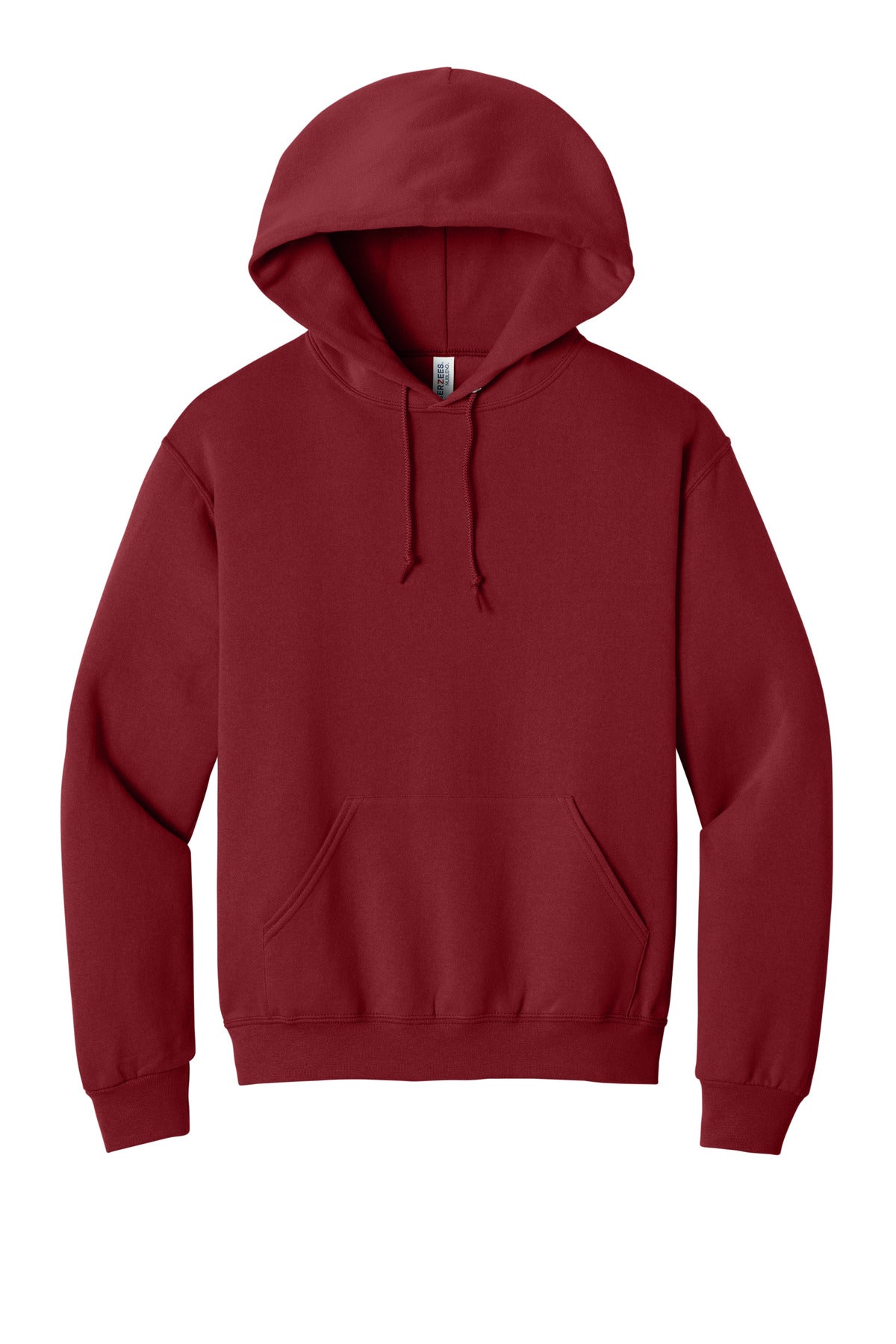 Front View of Cardinal Jerzees NuBlend Pullover Hooded Sweatshirt. 996M