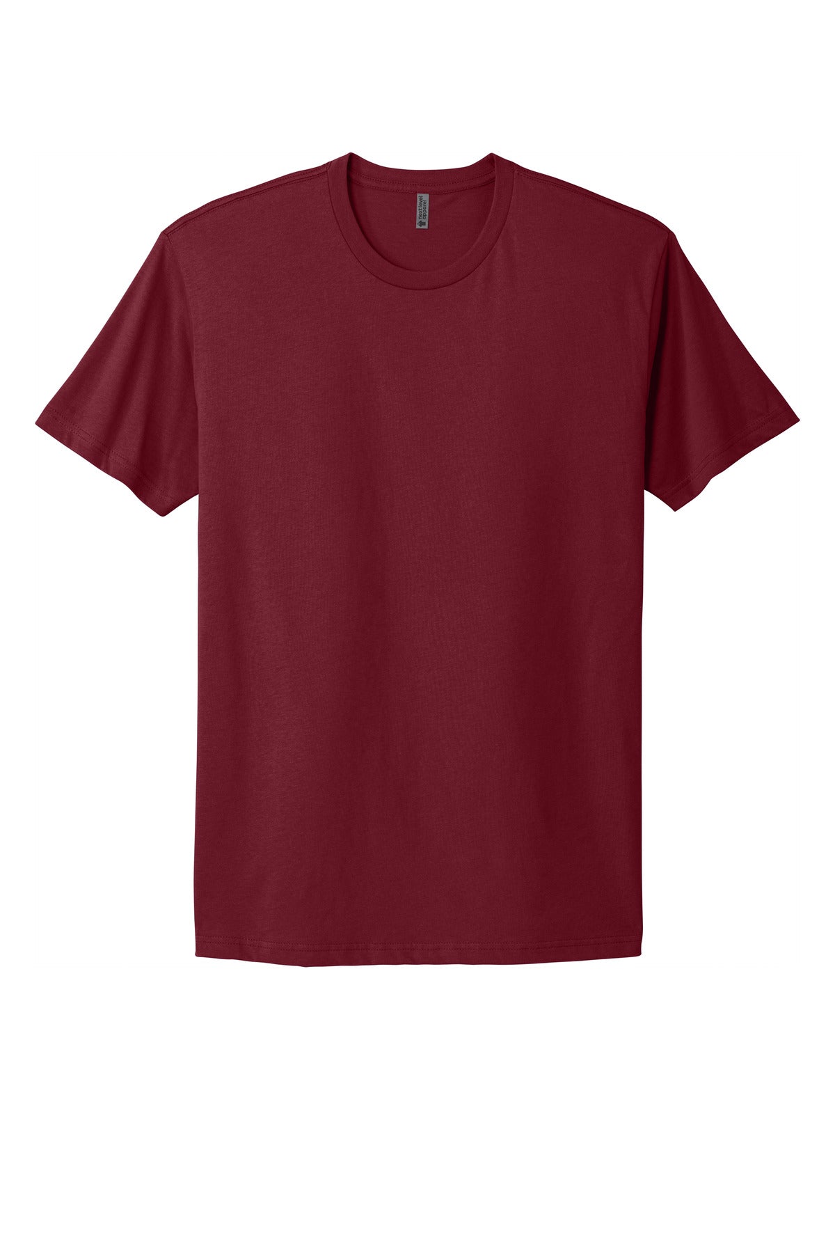 Front View of Cardinal Next Level Apparel Adult Cotton Tee. NL3600