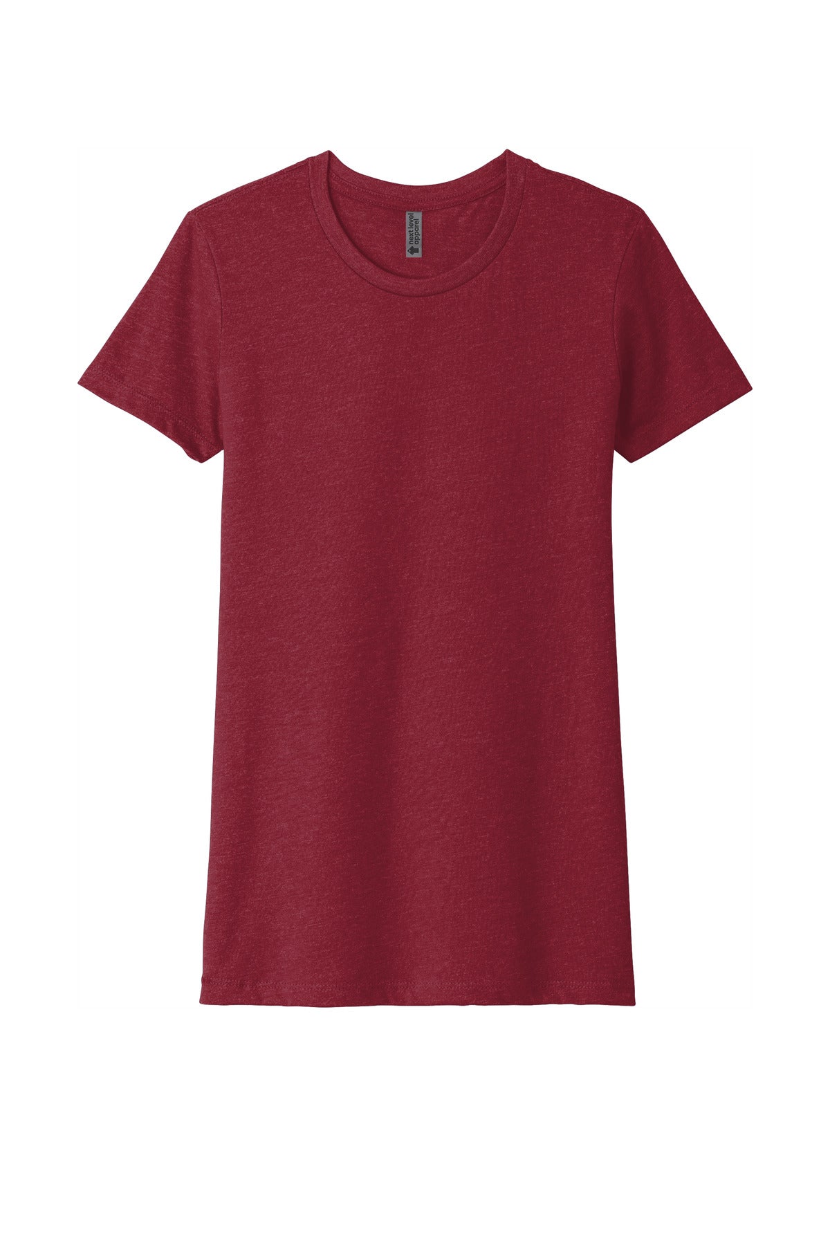 Front View of Cardinal Next Level Apparel Women's CVC Tee. NL6610