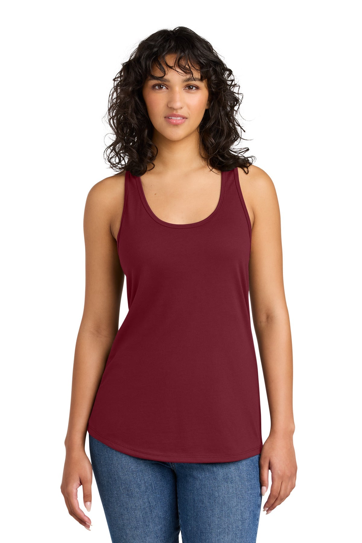 Front View of Cardinal Next Level Apparel Women's Ideal Racerback Tank NL1533