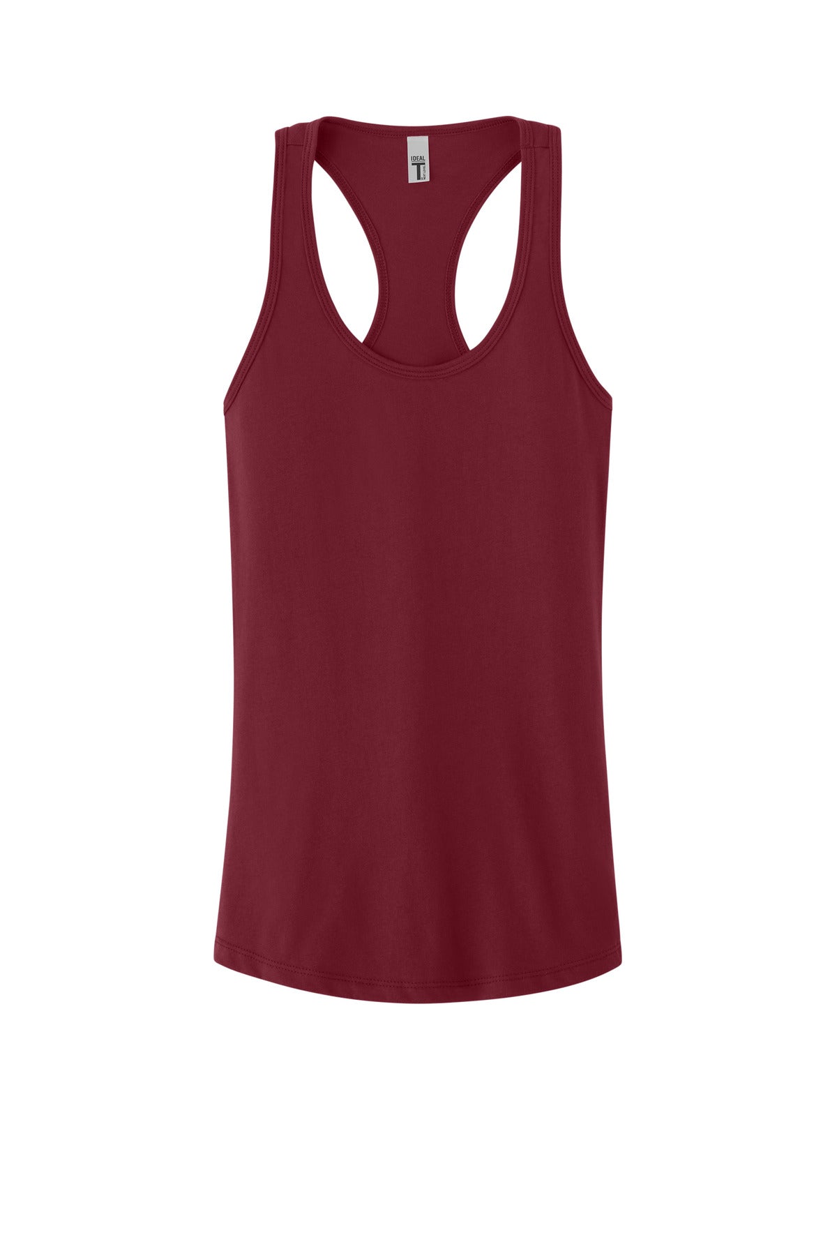 Front View of Cardinal Next Level Apparel Women's Ideal Racerback Tank NL1533