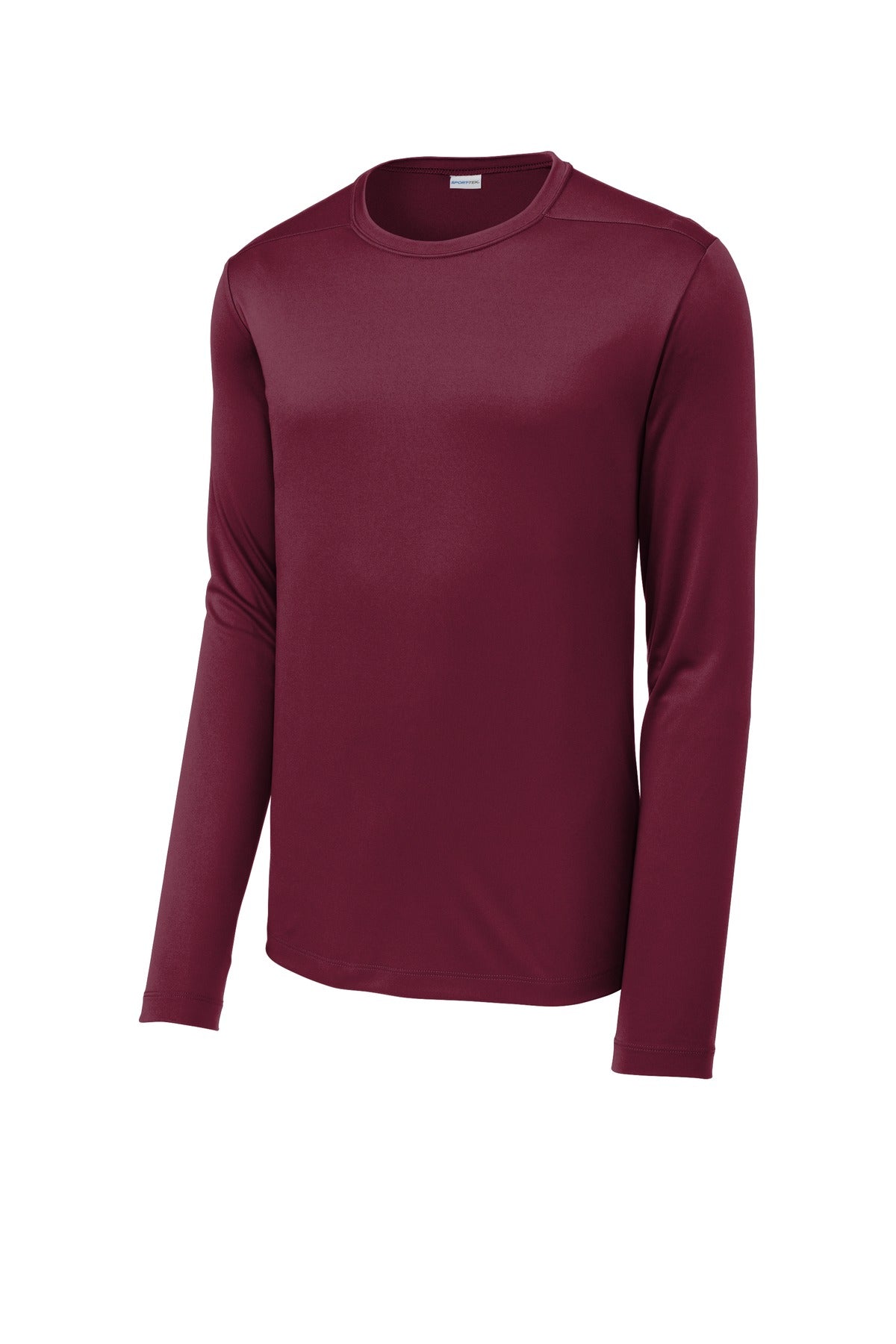 Front View of Cardinal Sport-Tek Posi-UV Pro Long Sleeve Tee. ST420LS