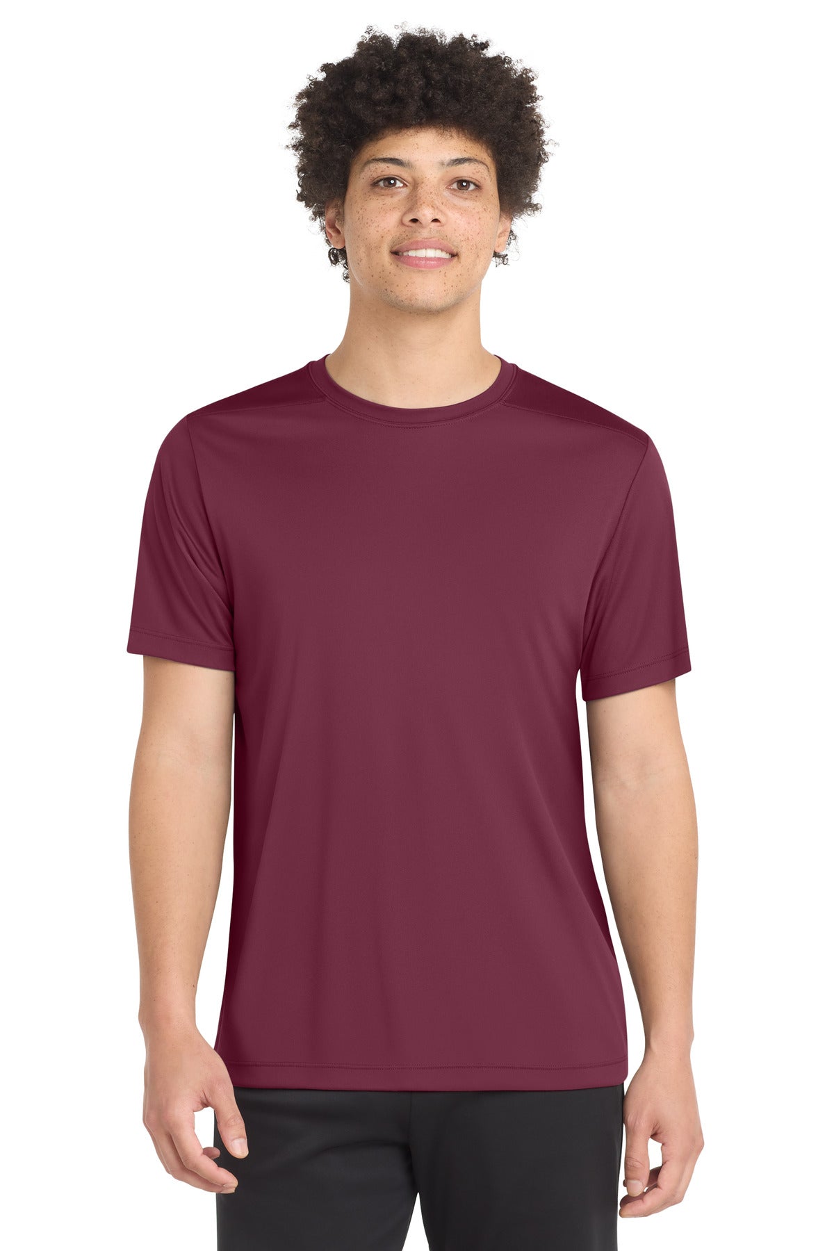 Front View of Cardinal Sport-Tek Posi-UV Pro Tee. ST420