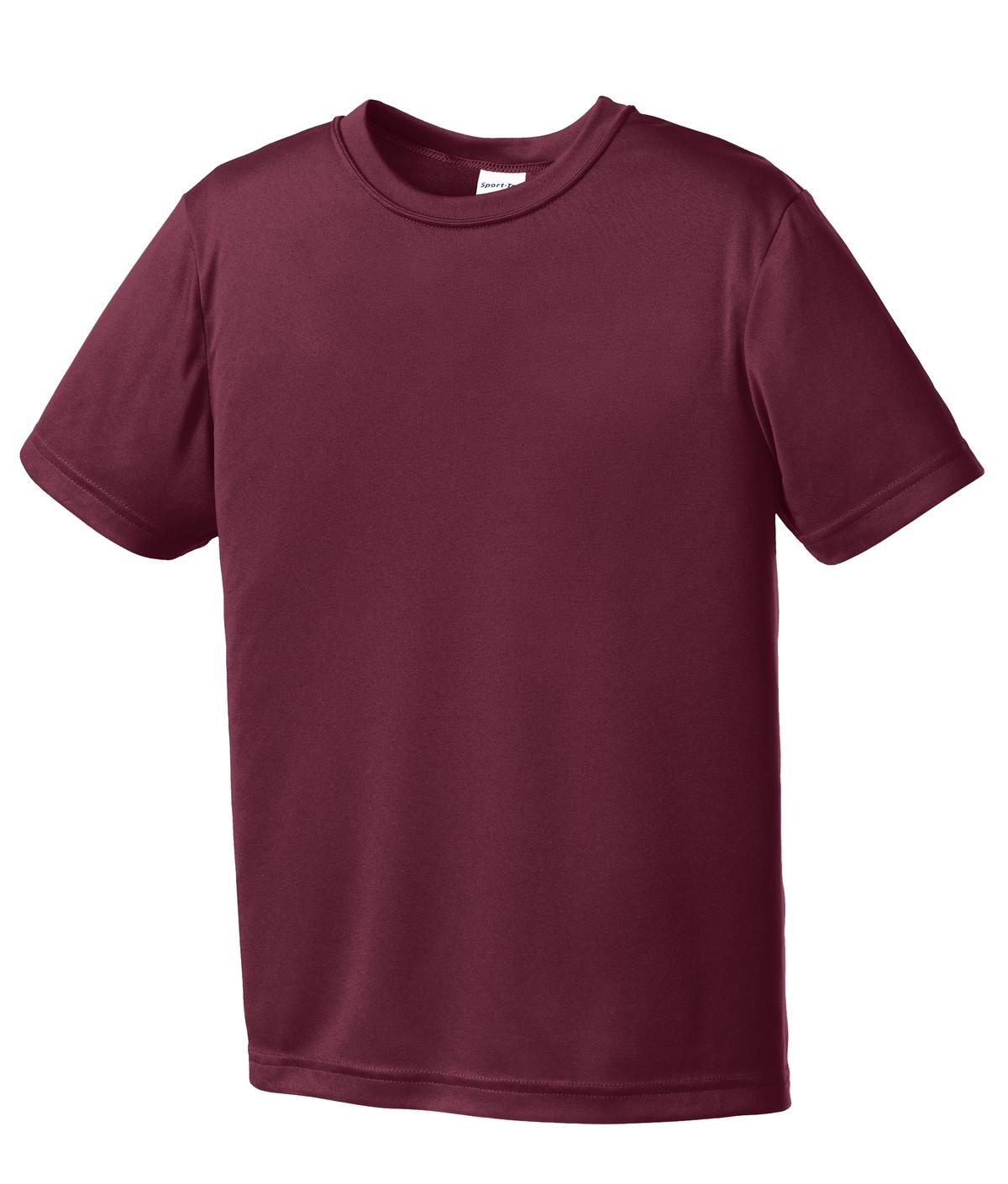 Front View of Cardinal Sport-Tek Youth PosiCharge Competitor Tee. YST350