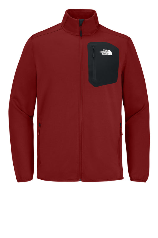 Front View of CardinalRd The North Face Dove Creek Full-Zip Fleece Jacket NF0A8FQN