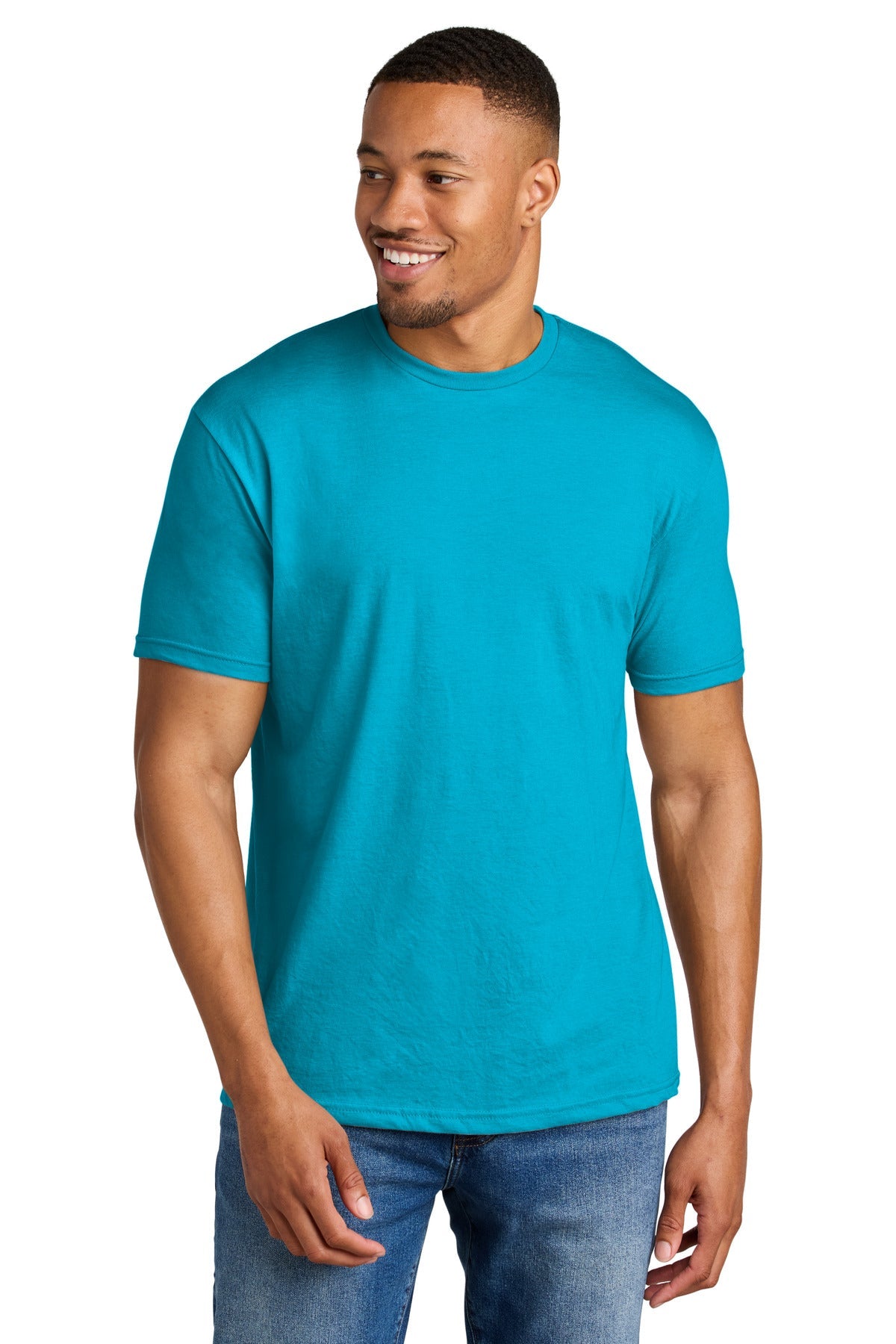 Front View of CariMist Gildan Softstyle CVC Tee 64000CVC