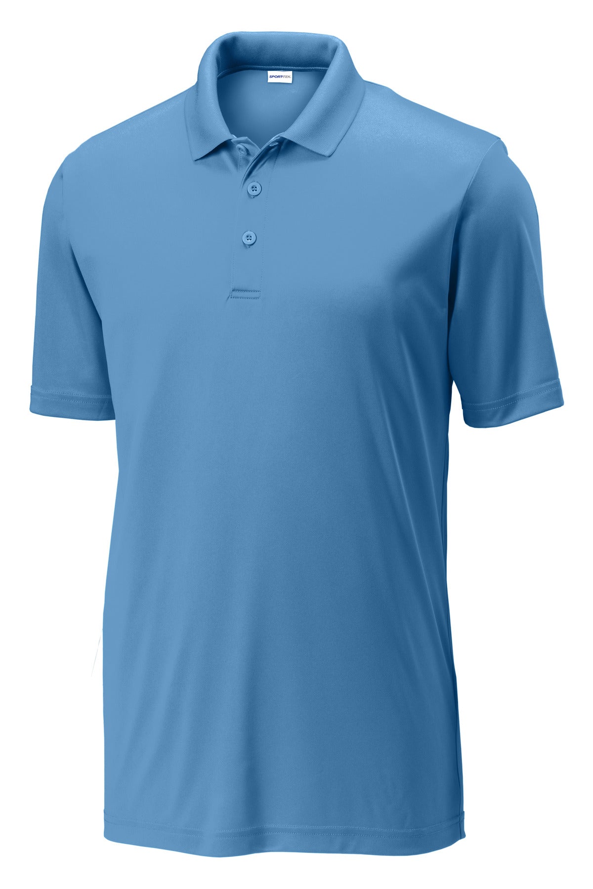 Front View of Carolina Blue Sport-Tek PosiCharge Competitor Polo. ST550