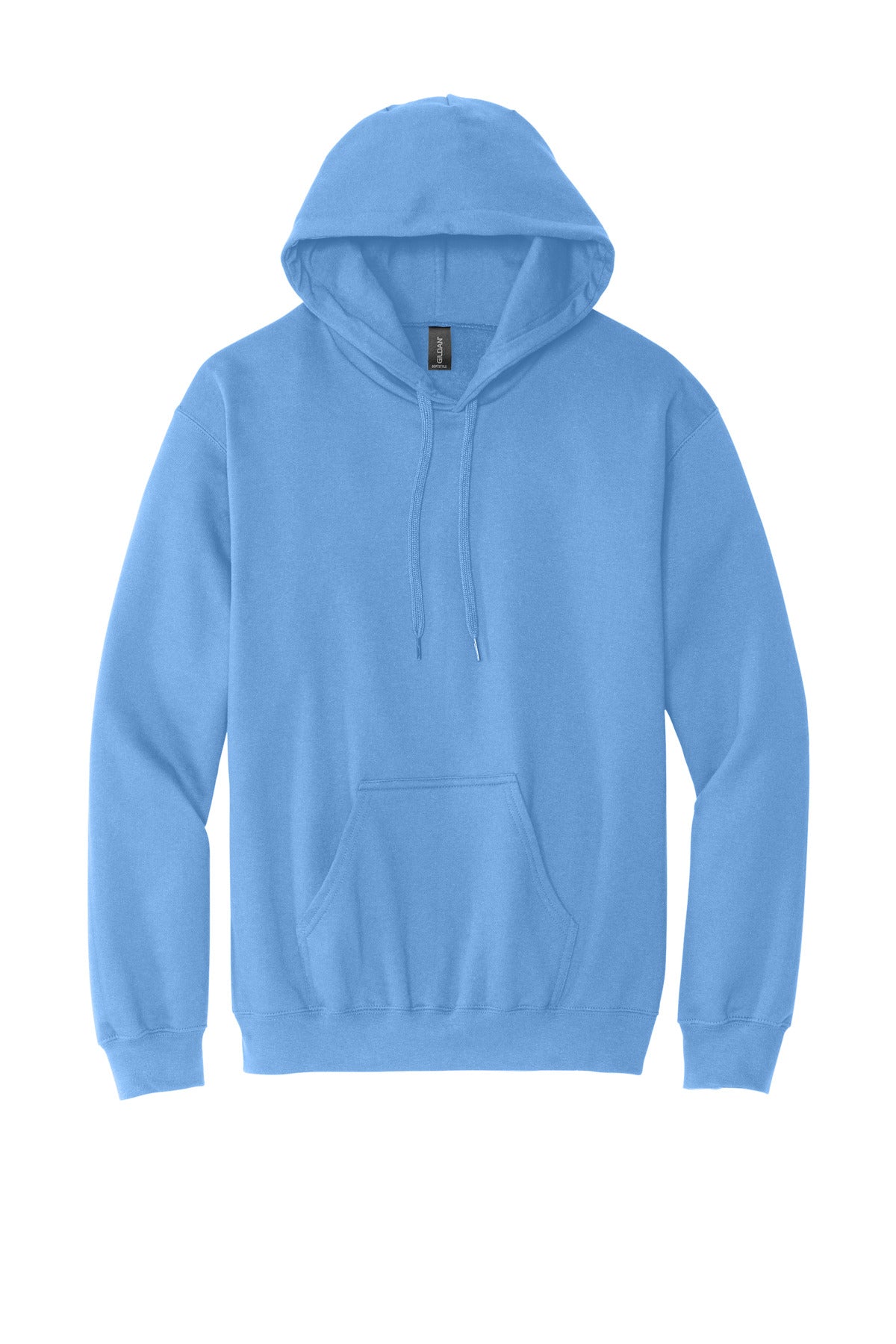Front View of CarolinaBl Gildan Softstyle Midweight Pullover Hooded Sweatshirt SF500
