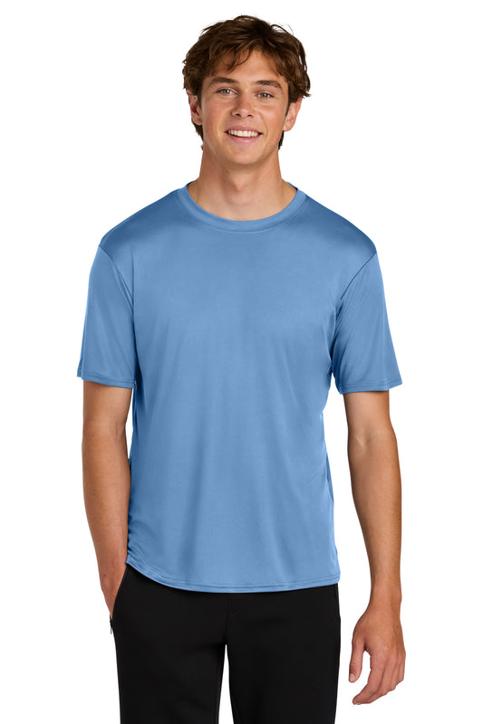 Front View of CarolinaBl Port & Co PosiPrint Performance Tee PC380DTG