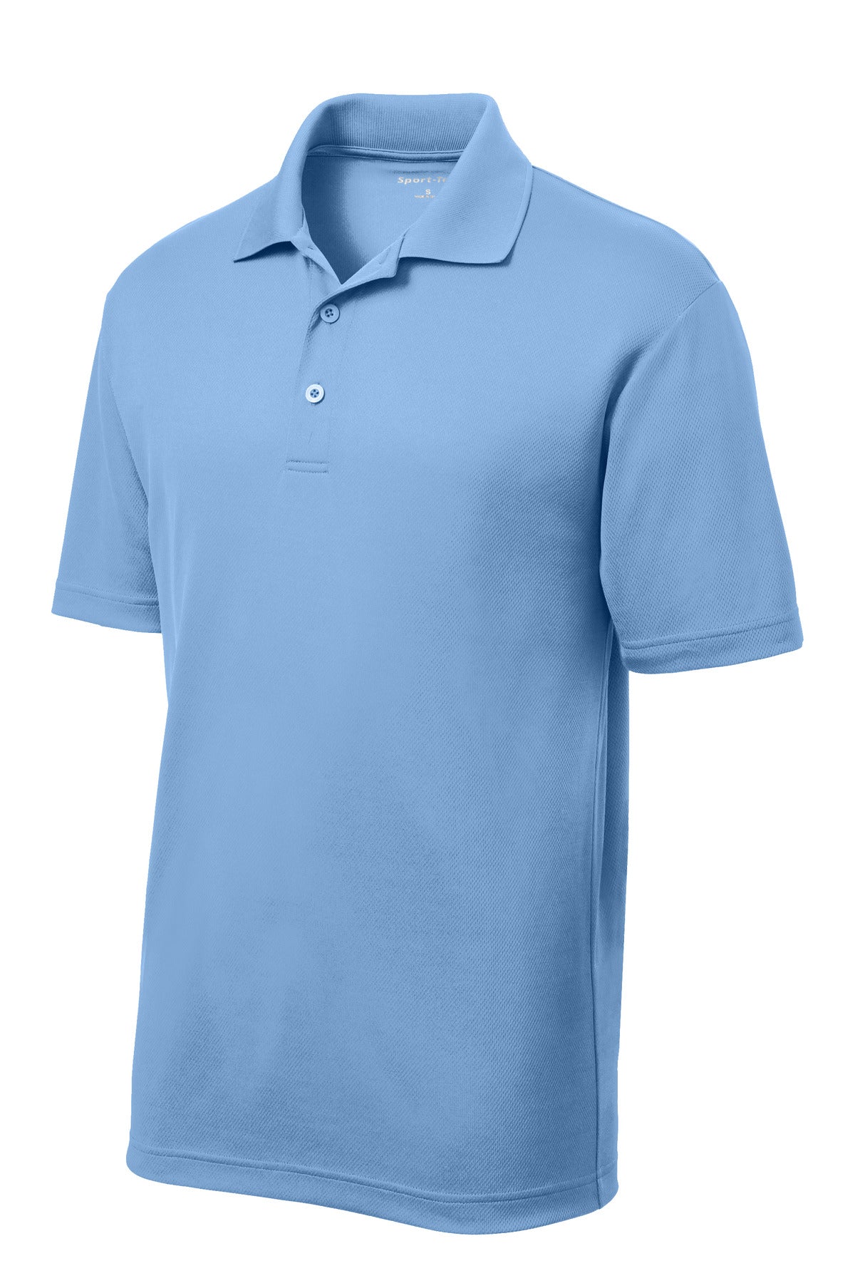 Front View of CarolinaBl Sport-Tek PosiCharge RacerMesh Polo. ST640