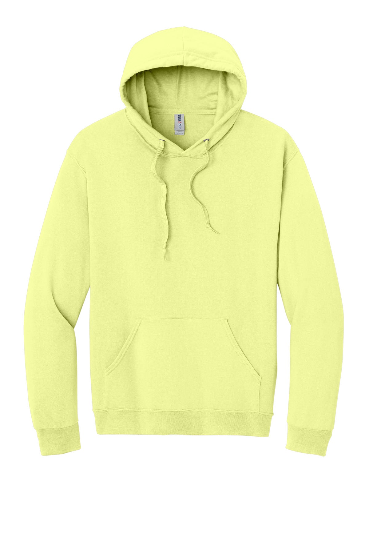 Front View of CelryJuice Jerzees Ultimate Unisex CVC Ring Spun Hooded Sweatshirt IC49M