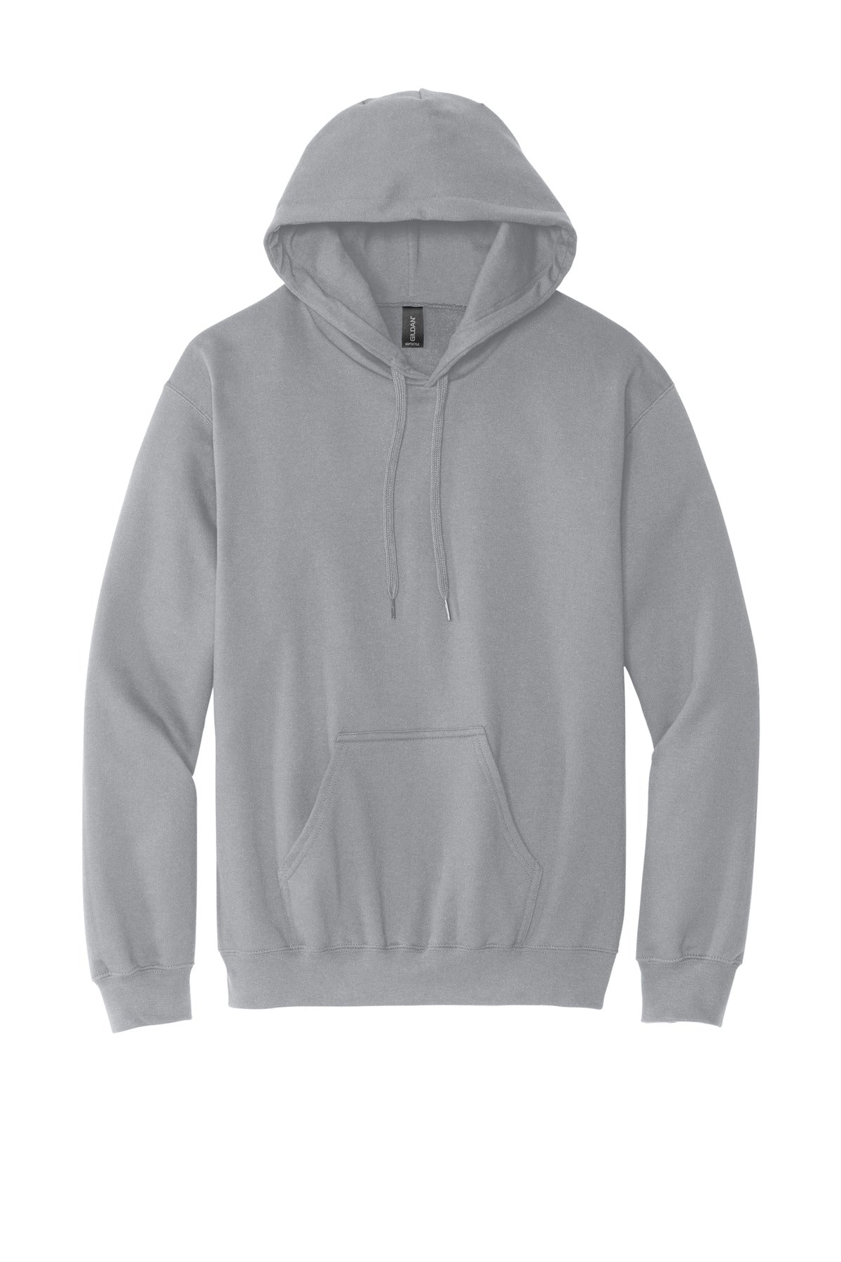 Front View of Cement Gildan Softstyle Midweight Pullover Hooded Sweatshirt SF500