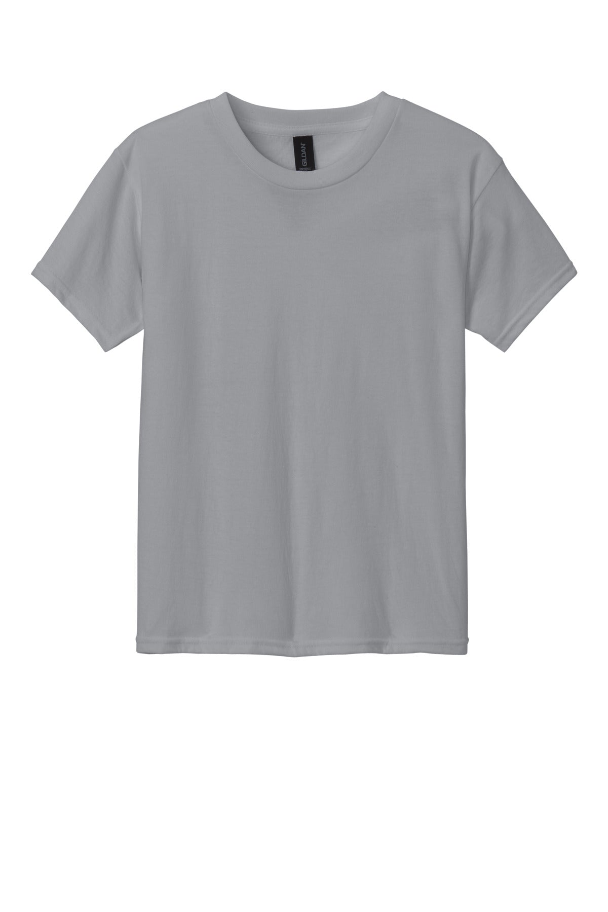 Front View of Cement Gildan Youth Softstyle CVC Tee 64000BCVC