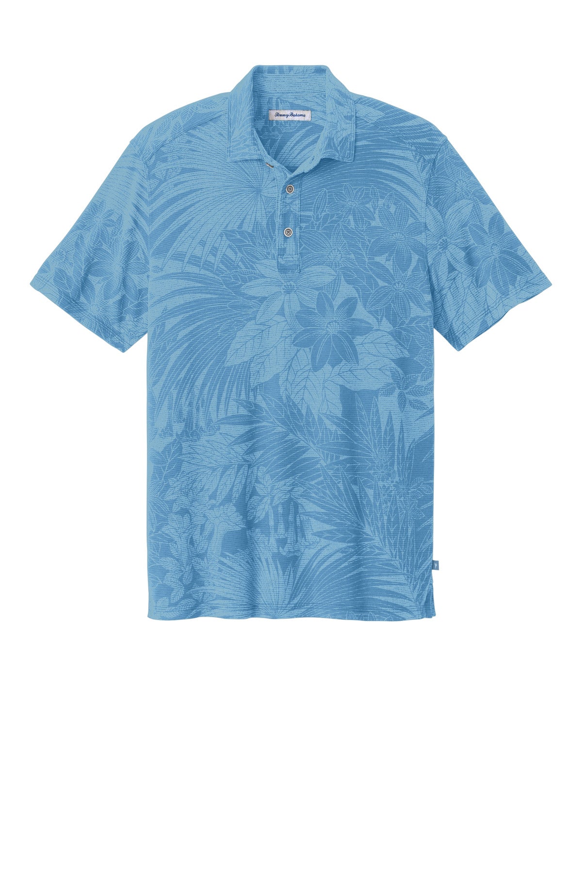 Front View of ChambrayBl Tommy Bahama Santiago Paradise Polo ST227544TB