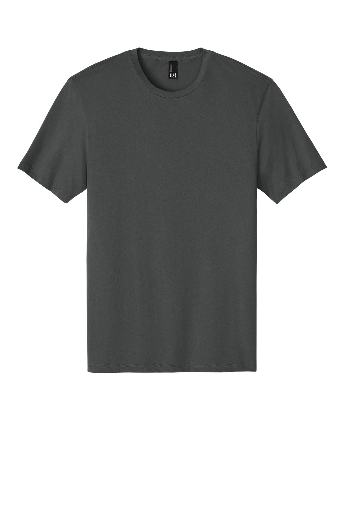 Front View of Charcoal District Perfect Weight Tee. DT104