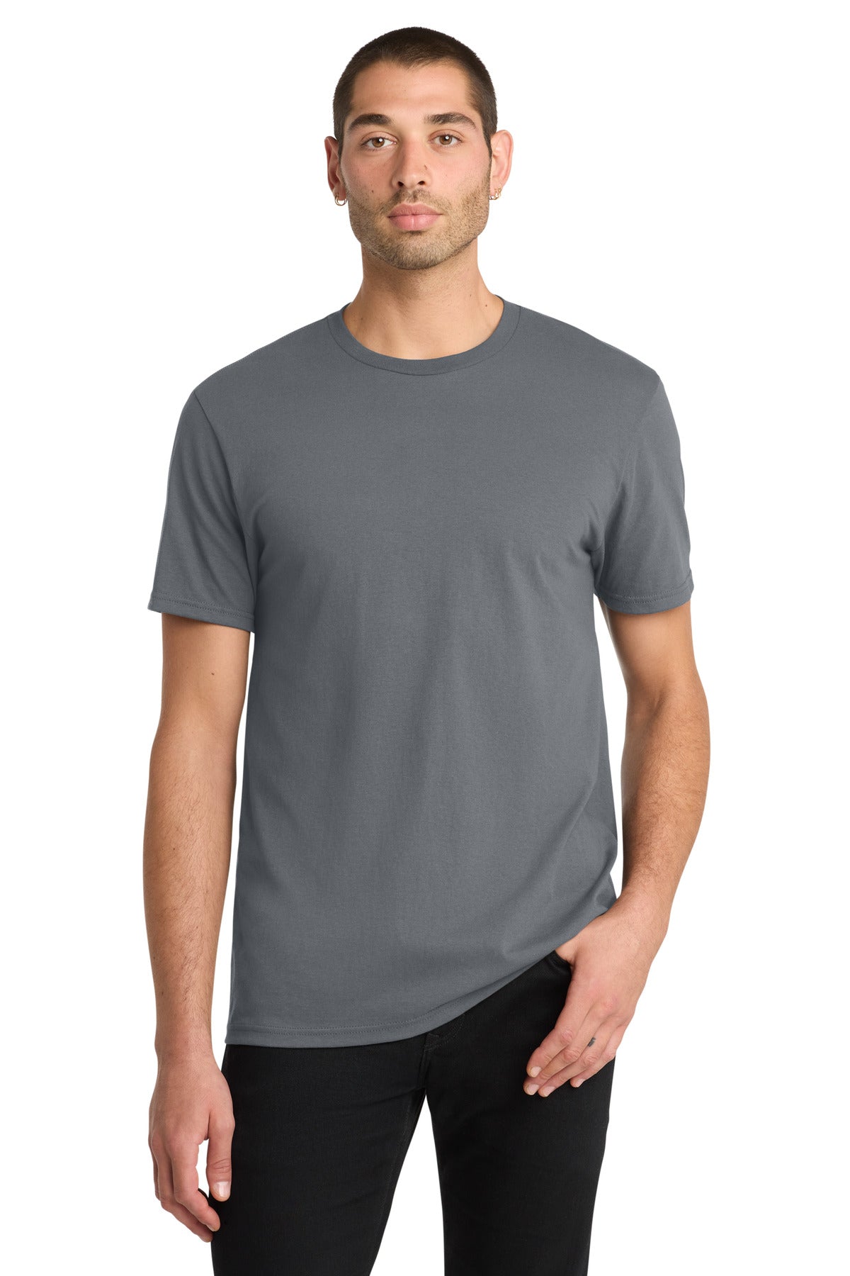 Front View of Charcoal District The Concert Tee DT5000