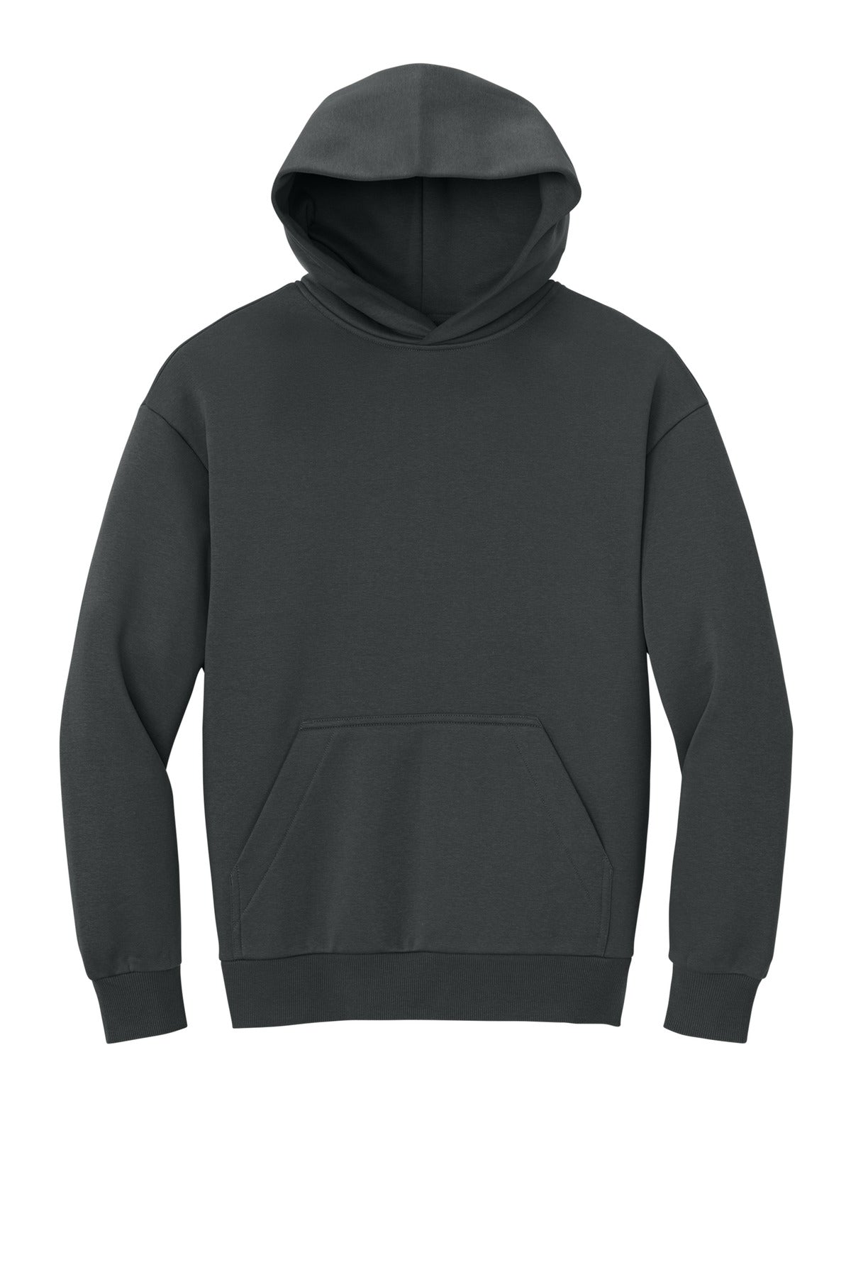 Front View of Charcoal District V.I.T. Heavyweight Fleece Hoodie DT6150