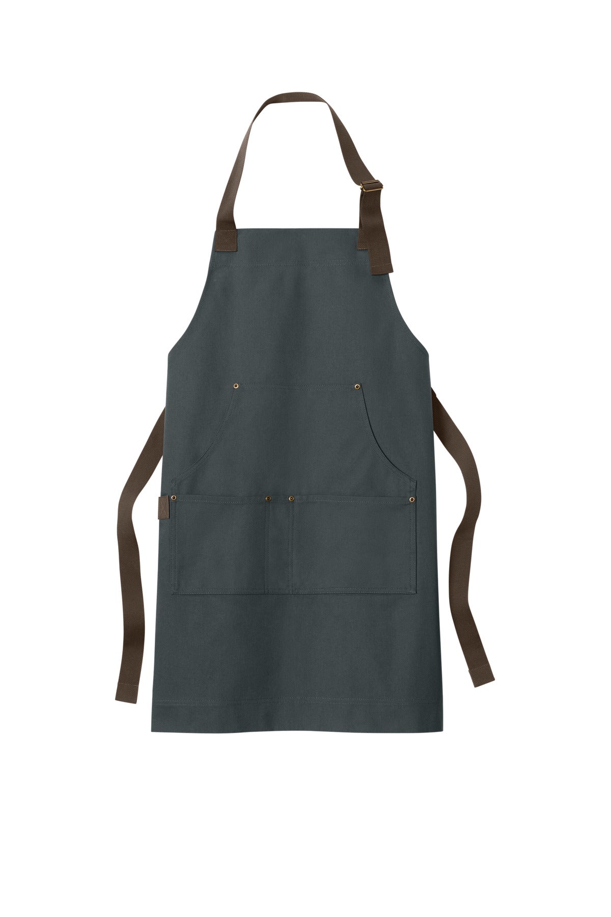 Front View of Charcoal Port Authority Signature Workwear Apron A903