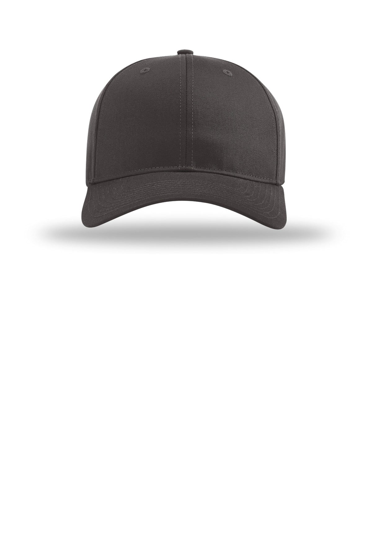Front View of Charcoal Richardson Pro Twill Snapback 212