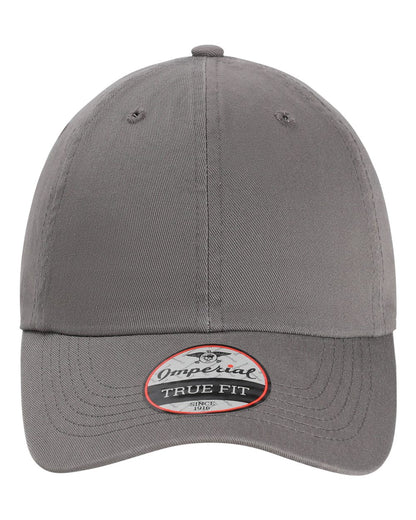 Front View of Charcoal The Original Buckle Dad Hat - X210B