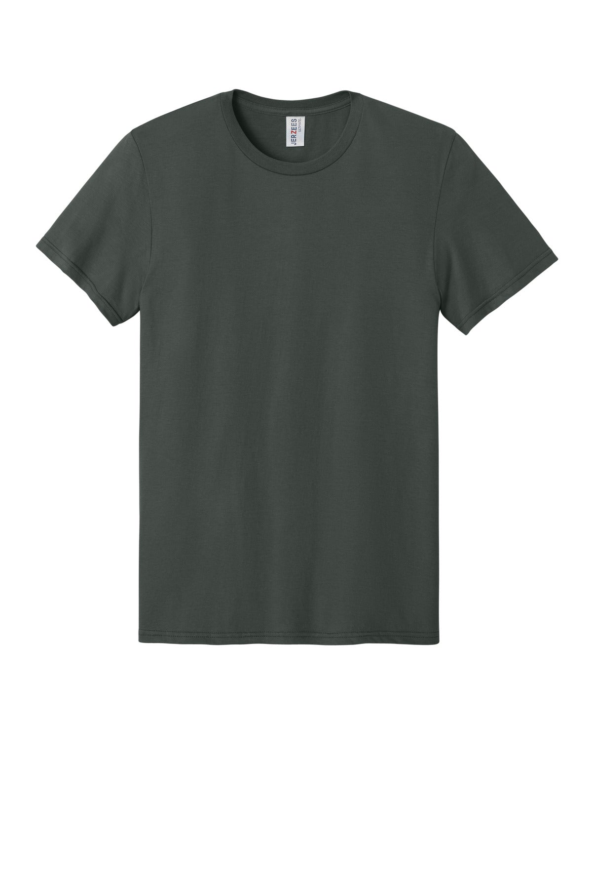 Front View of CharGrey Jerzees Ultimate Unisex Ring Spun T-Shirt IC46M