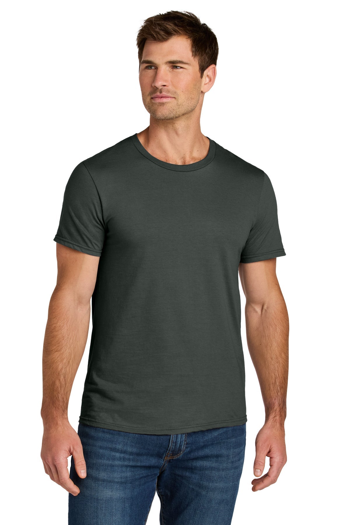 Front View of CharGrey Jerzees Ultimate Unisex Ring Spun T-Shirt IC46M