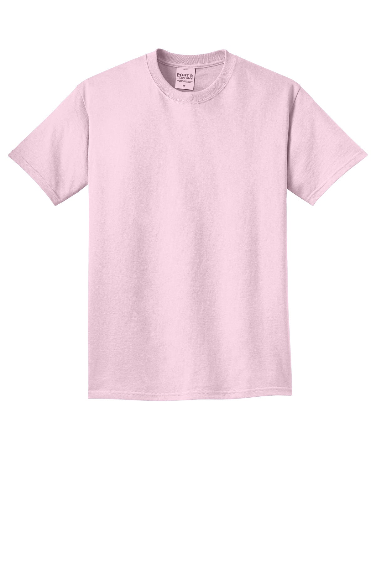 Front View of ChryBlsm Port & Co Beach Wash Garment-Dyed Tee. PC099
