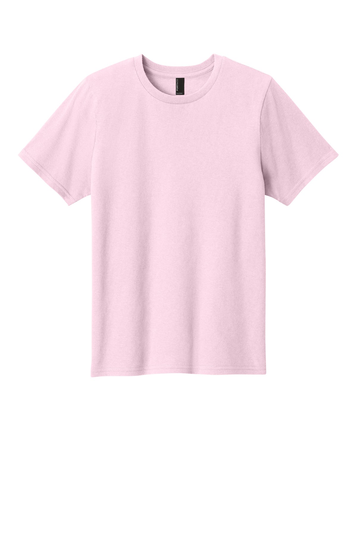 Front View of ChryBlsm Port & Co Youth Easy Cotton Tee PC43Y