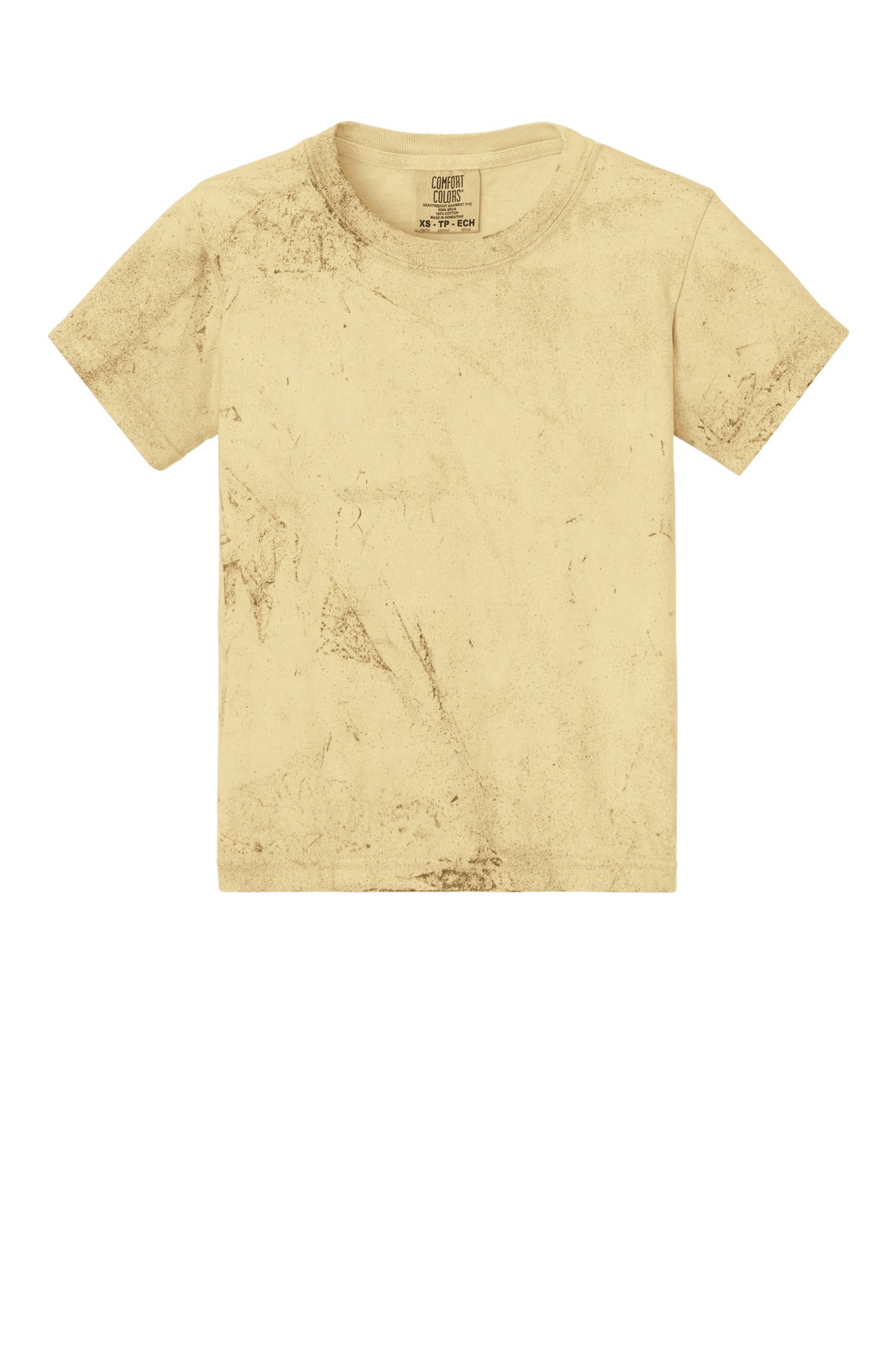 Front View of Citrine Comfort Colors Youth Heavyweight Color Blast Tee 1745Y