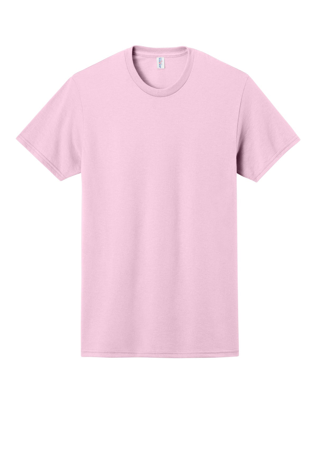 Front View of Classic Pink Jerzees - Dri-Power 50/50 Cotton/Poly T-Shirt. 29M
