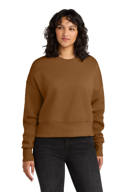Front View of Clay Next Level Apparel Women's Heavyweight Sweatshirt NL9087
