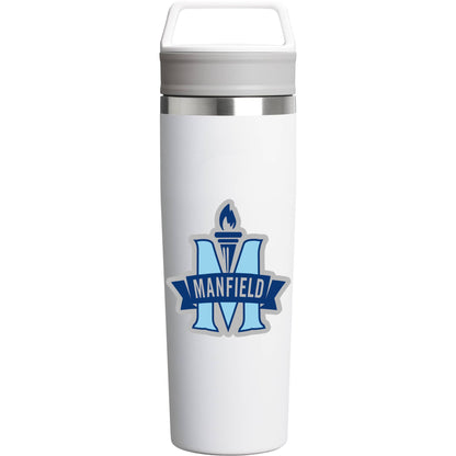 Front View of Clear Stanley 20OZ CAFE-TO-GO TRAV MUG