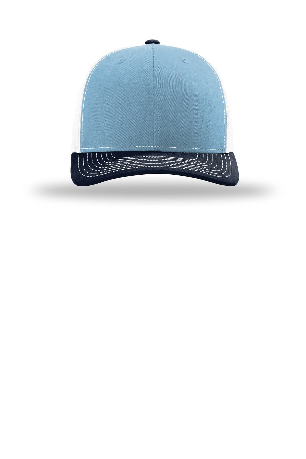 Front View of ClmbB/W/Nv Richardson Trucker Cap 112