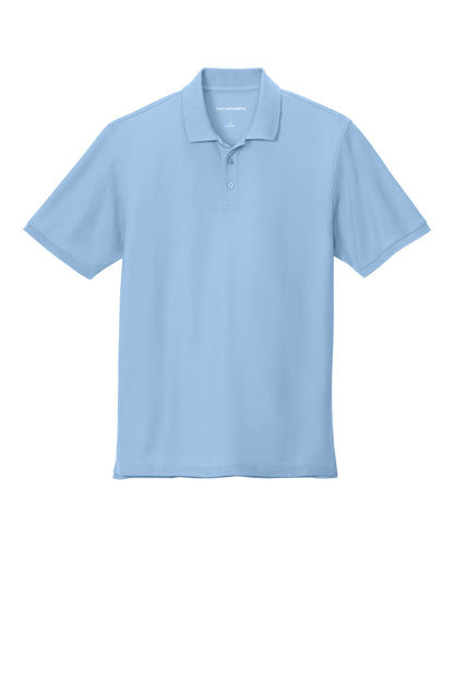 Front View of CloudBlue Port Authority Tall Wearever Signature Pique Polo TLK200