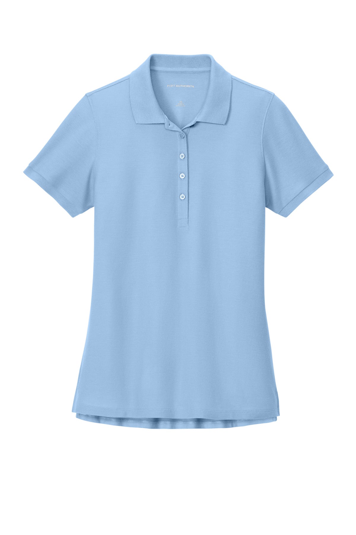 Front View of CloudBlue Port Authority Women's Wearever Signature Pique Polo LK200